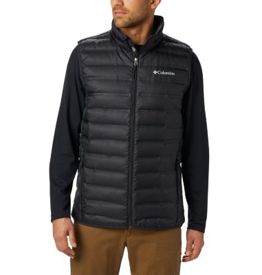 mens down vest with hood