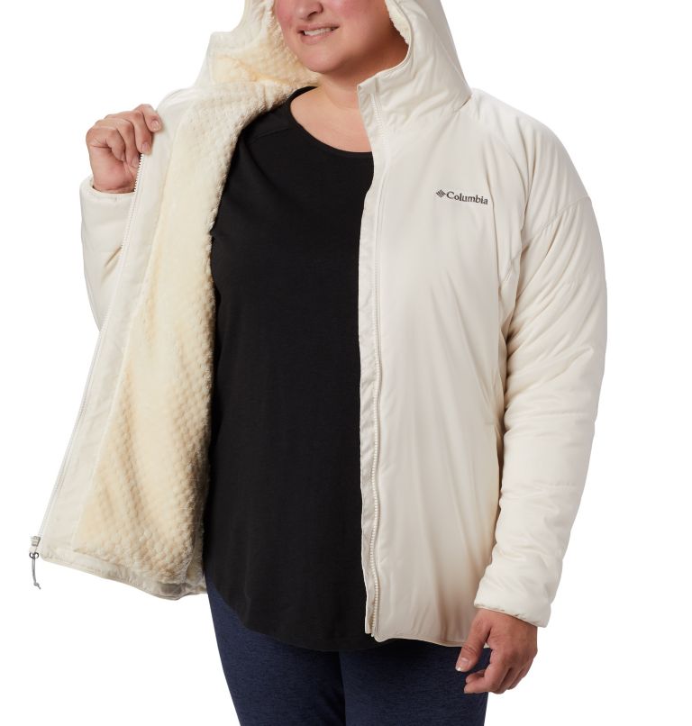 Thumbnail: Women's Kruser Ridge II Plush Softshell Jacket - Plus Size, Color: Chalk, image 5