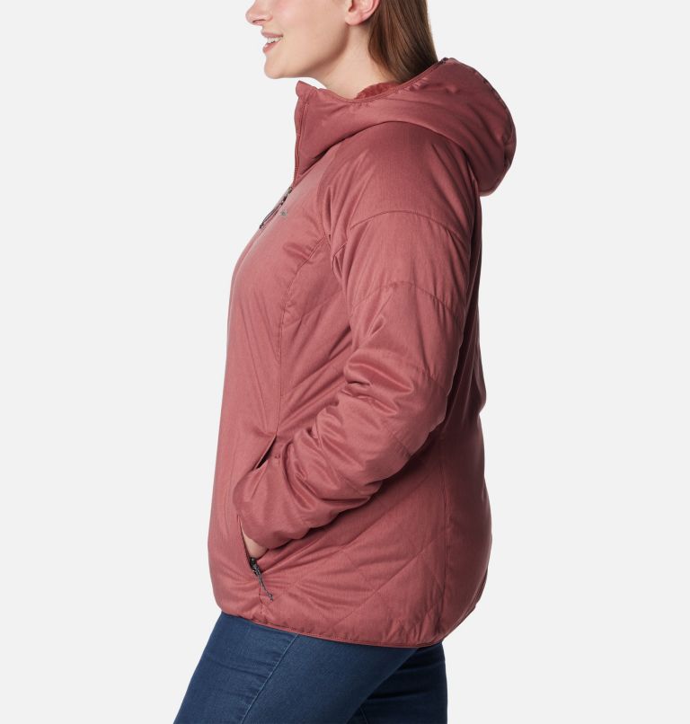 Thumbnail: Women's Kruser Ridge II Plush Softshell Jacket - Plus Size, Color: Beetroot Heather, image 3