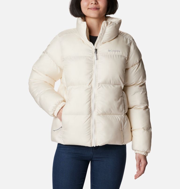 Columbia white store down jacket