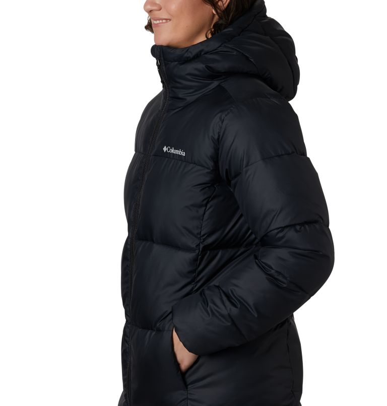 Manteau mi-long à capuchon Puffect pour femme, Color: Black, image 3