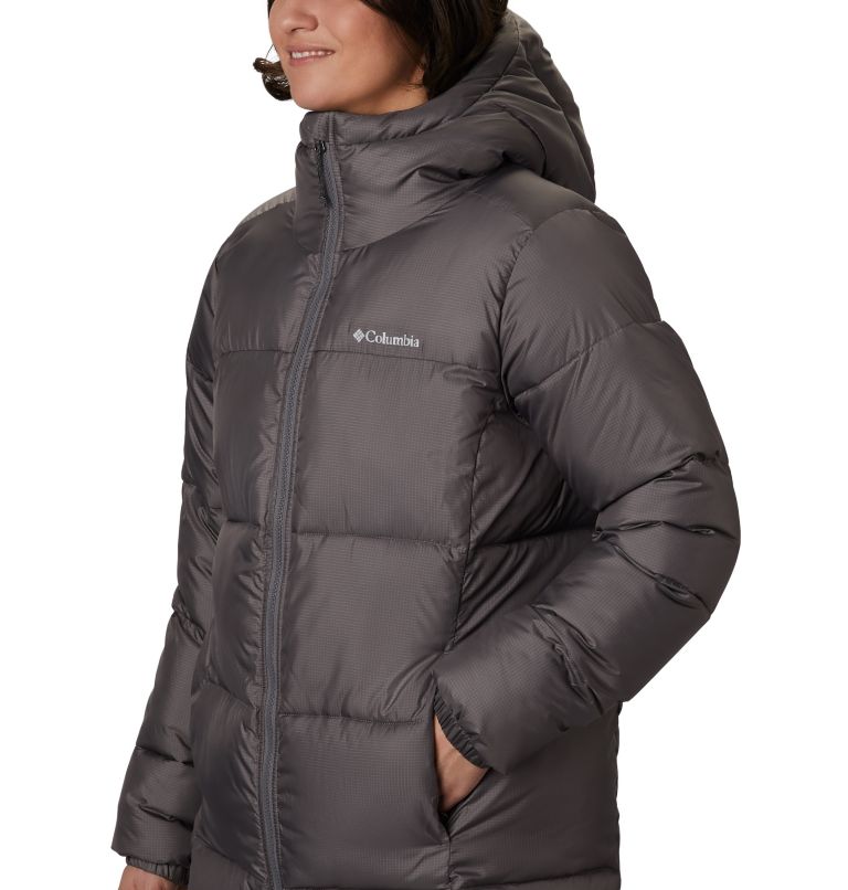 Manteau mi-long à capuchon Puffect pour femme, Color: City Grey, image 3