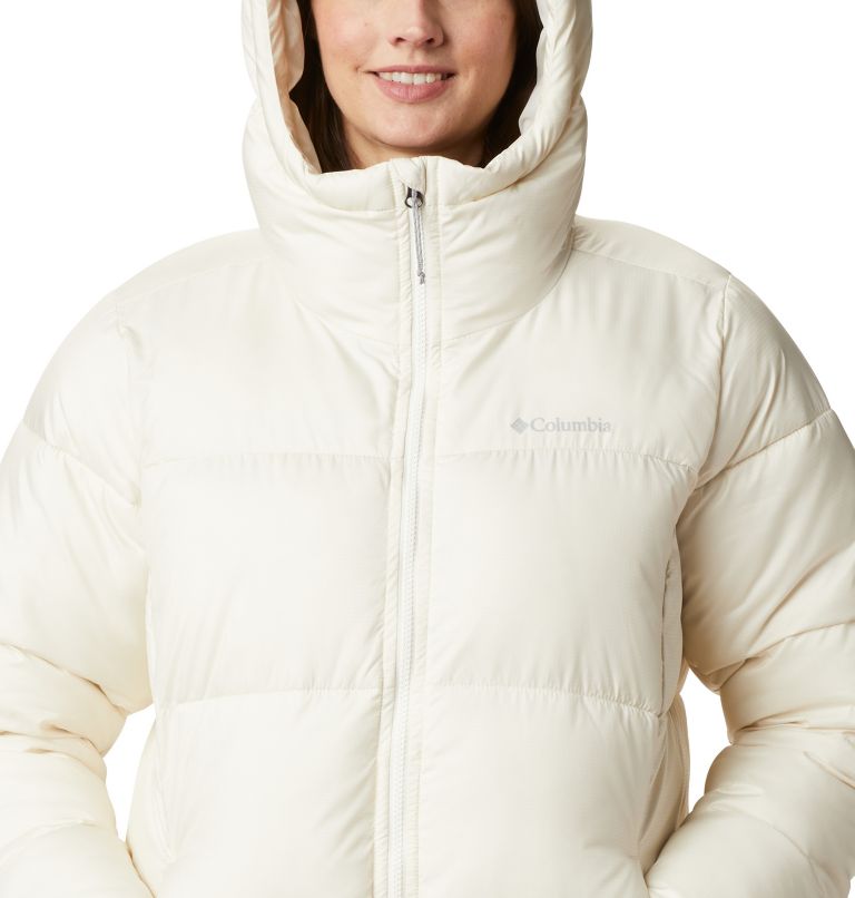 Puffect Mid Hooded Jacket, Color: Chalk