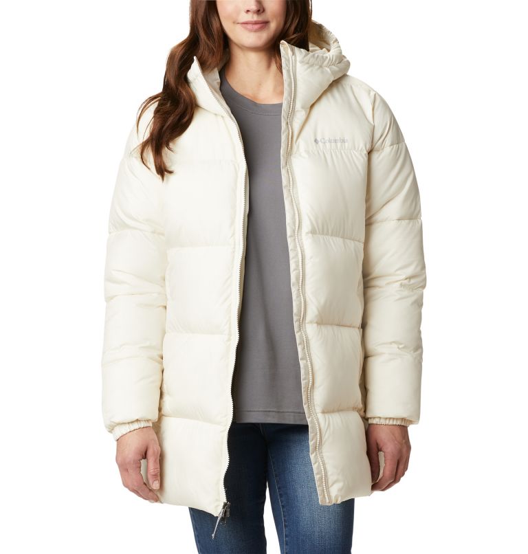 Columbia white out mid hooded outlet jacket