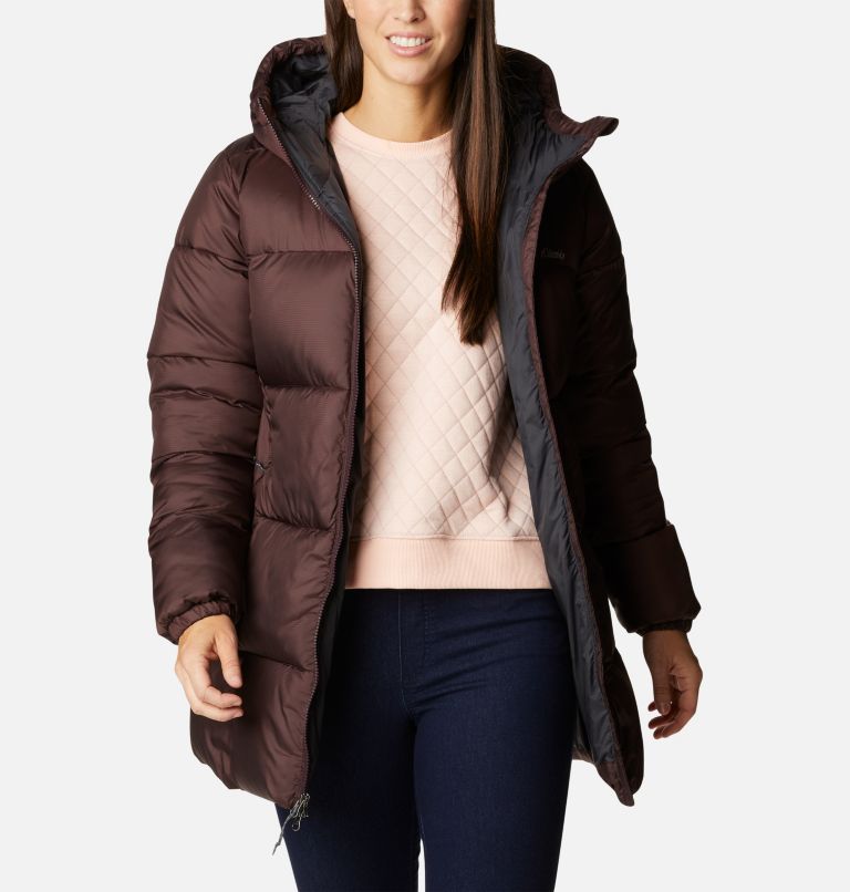Thumbnail: Manteau mi-long à capuchon Puffect pour femme, Color: New Cinder, image 6