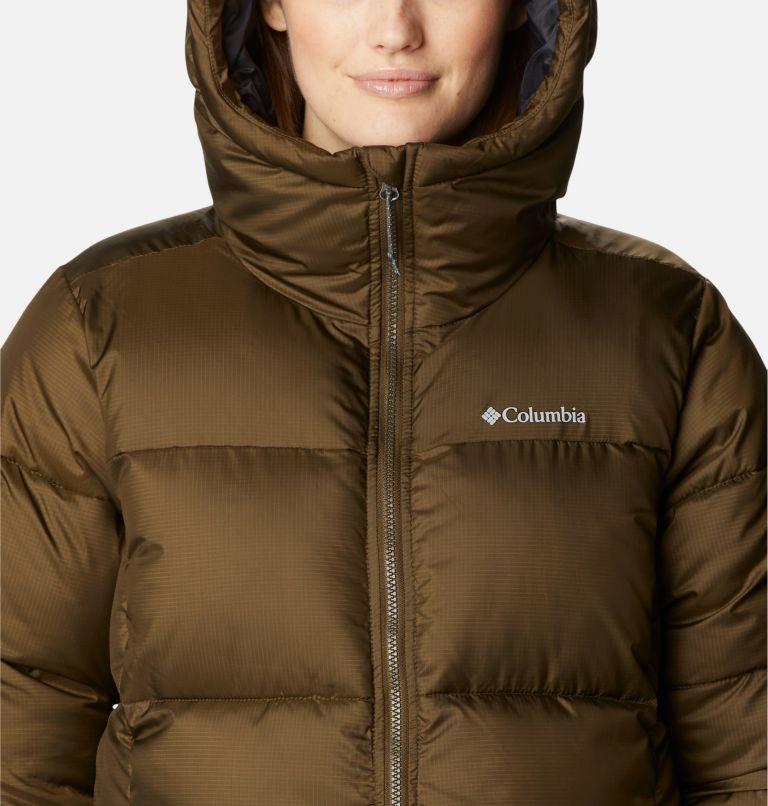 Women's Puffect Hooded Mid Puffer Jacket, Color: Olive Green, image 4
