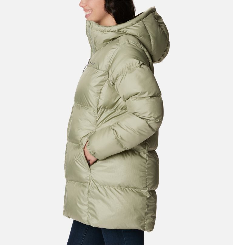 Thumbnail: Women's Puffect Hooded Mid Puffer Jacket, Color: Safari, image 3