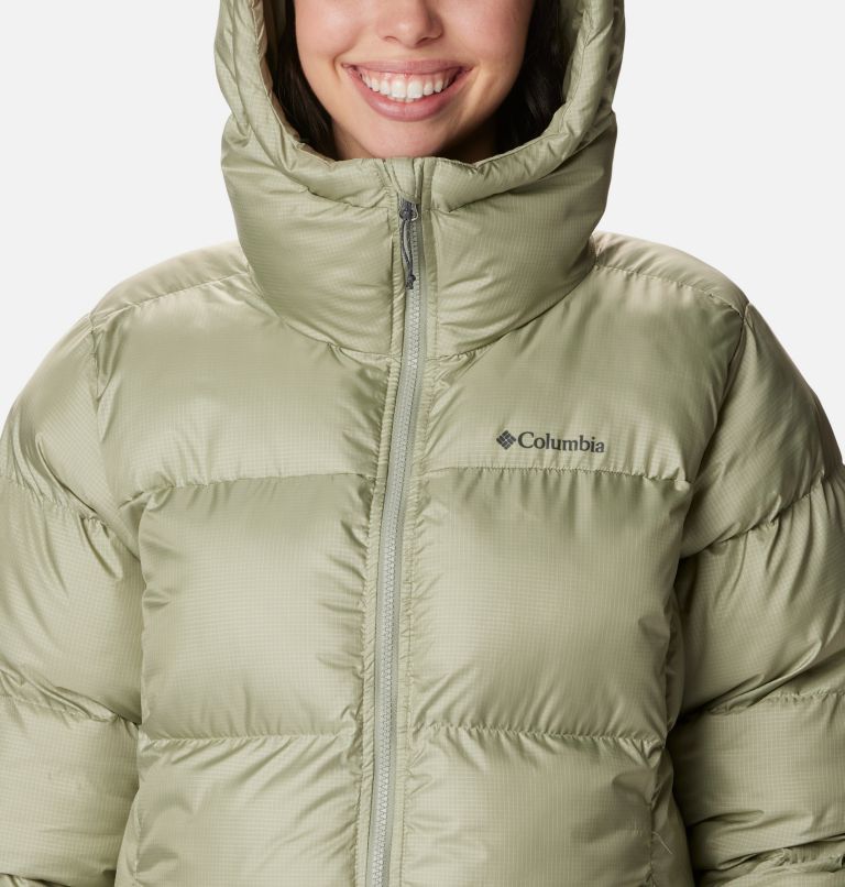 Women's Puffect Hooded Mid Puffer Jacket, Color: Safari, image 4