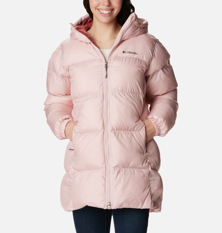 Women's Puffect Hooded Mid Puffer Jacket, Color: Dusty Pink, image 1