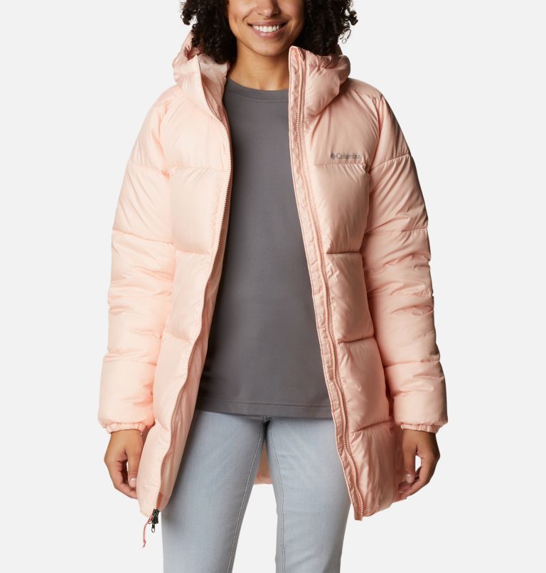 Puffect Mid Hooded Jacket | 890 | L, Color: Peach Blossom, image 6