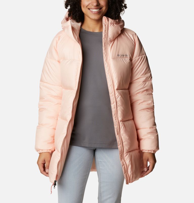 Thumbnail: Puffect Mid Puffer Jacke mit Kapuze für Frauen, Color: Peach Blossom, image 6