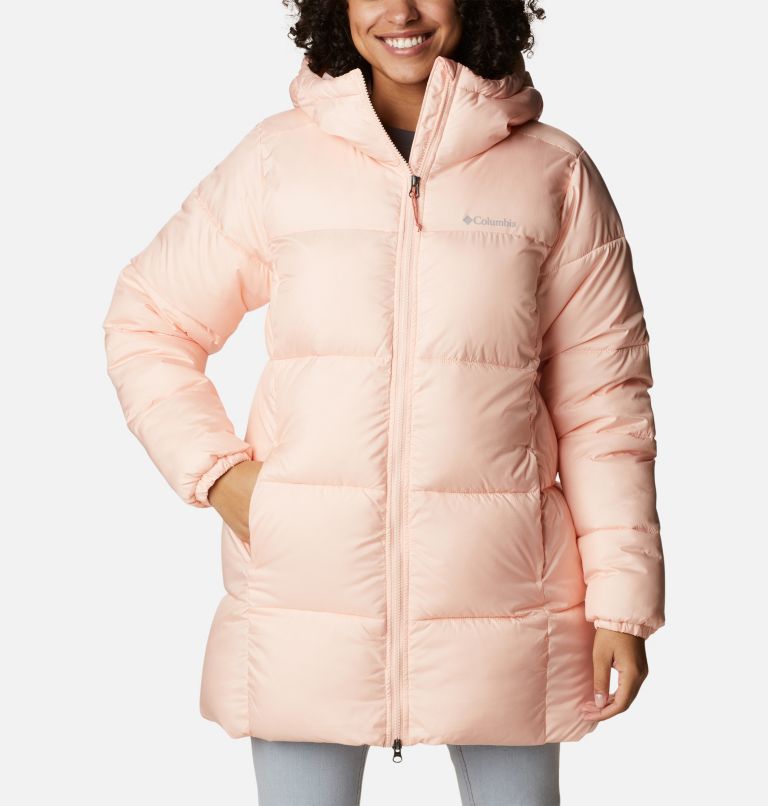 Puffect Mid Hooded Jacket | 890 | L, Color: Peach Blossom, image 1