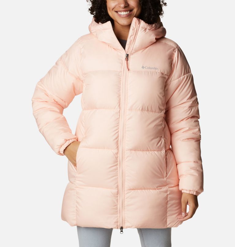 Thumbnail: Puffect Mid Puffer Jacke mit Kapuze für Frauen, Color: Peach Blossom, image 1