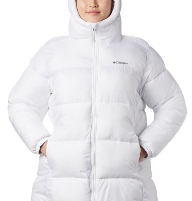 columbia white out hooded jacket