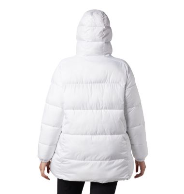 columbia white out hooded jacket