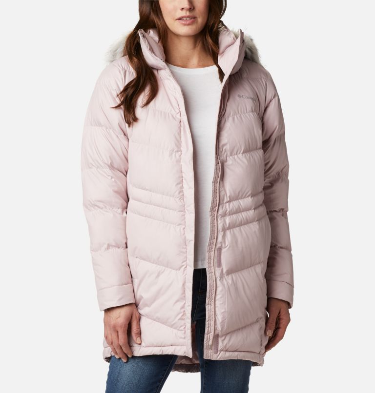 Women's Peak to Park Mid Insulated Jacket, Color: Mineral Pink, image 1