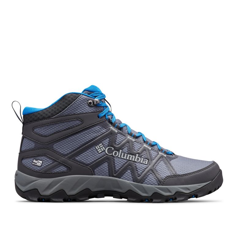 Men's Peakfreak X2 Mid OutDry Shoe - Wide, Color: Graphite, Blue Jay