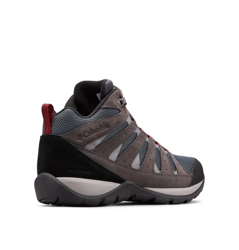Men's Redmond V2 Mid Waterproof Shoe, Color: Graphite, Red Jasper, image 9