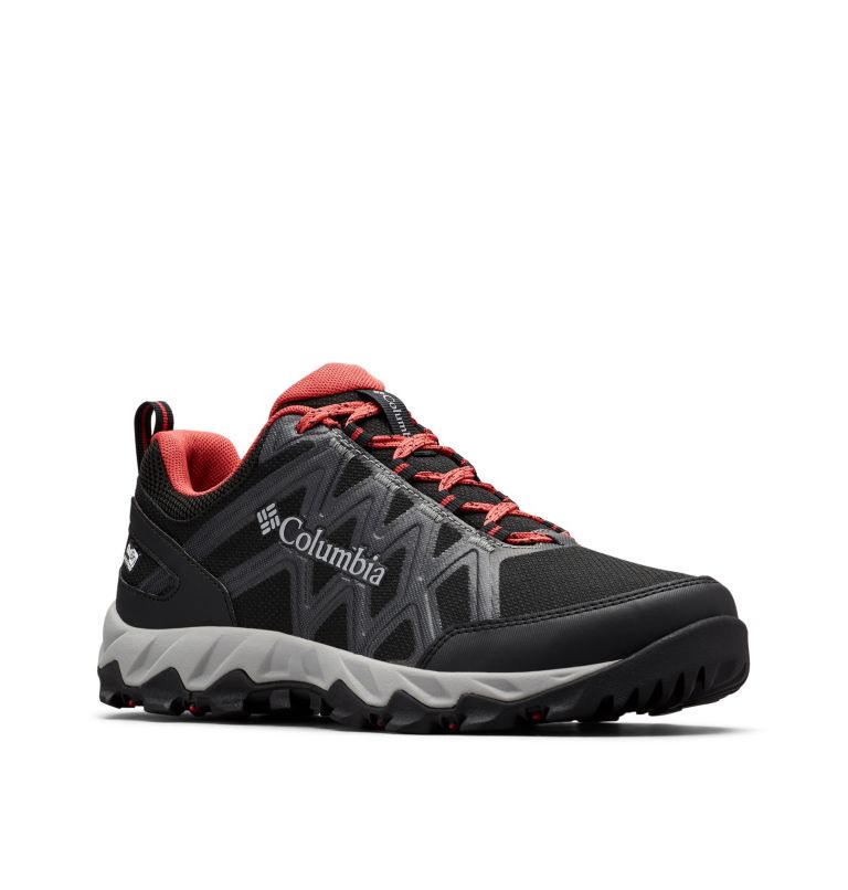 Women's Peakfreak X2 OutDry Walking Shoe, Color: Black, Daredevil, image 2