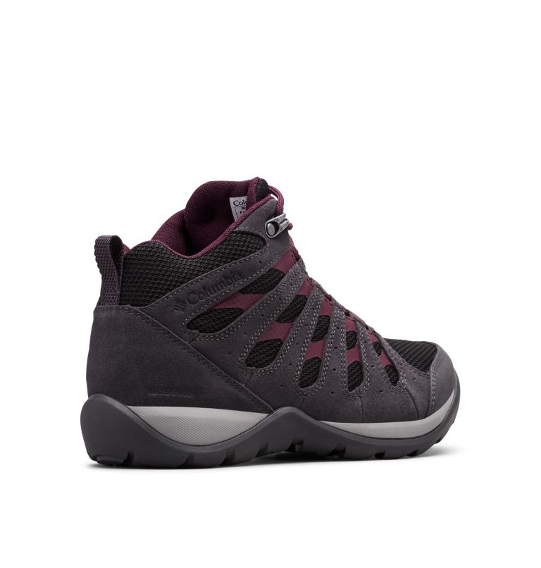 Womens' Redmond V2 Mid Waterproof Shoe, Color: Black, Black Cherry, image 9