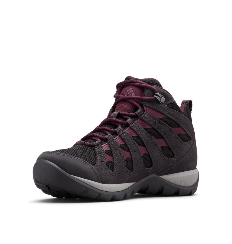 Womens' Redmond V2 Mid Waterproof Shoe, Color: Black, Black Cherry, image 6