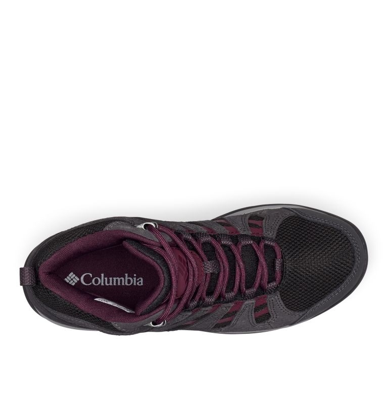 Womens' Redmond V2 Mid Waterproof Shoe, Color: Black, Black Cherry, image 3