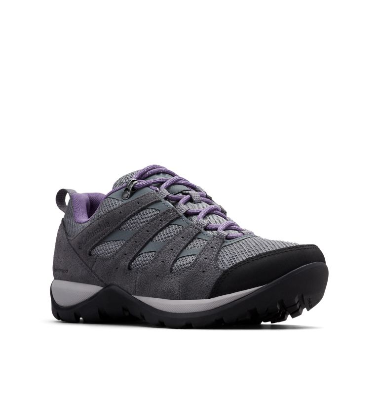 Women's Redmond V2 Waterproof Shoe, Color: Ti Grey Steel, Plum Purple, image 2