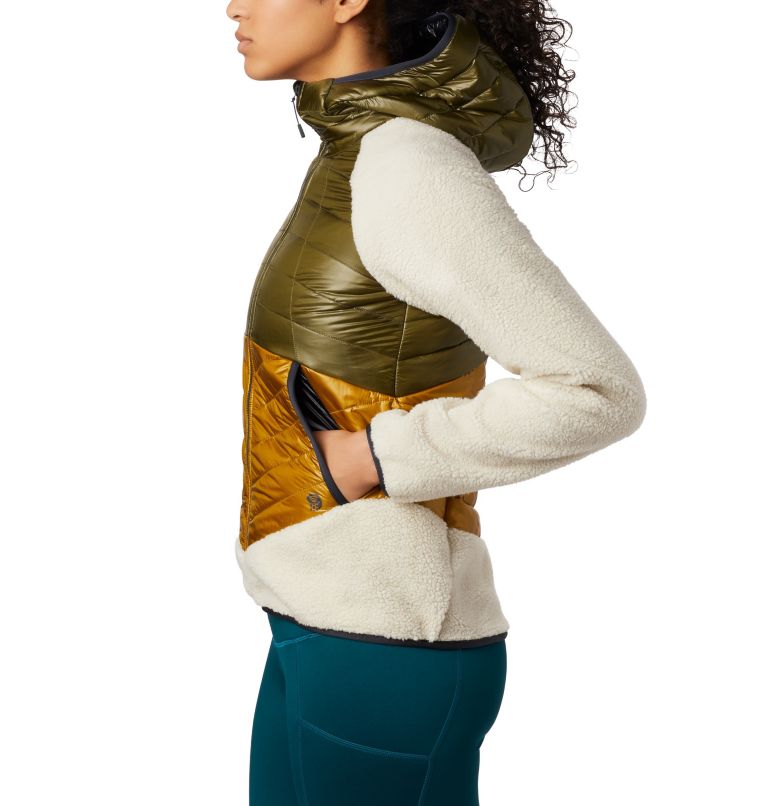 Women's Altius Hybrid Hoody, Color: Dark Bolt, image 4