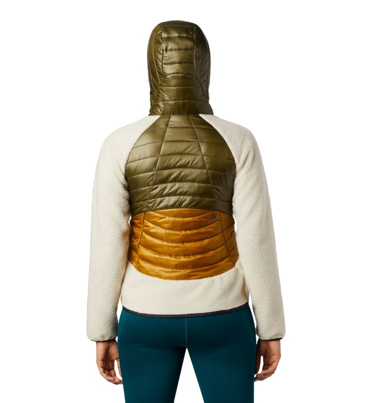 Women's Altius Hybrid Hoody, Color: Dark Bolt, image 2