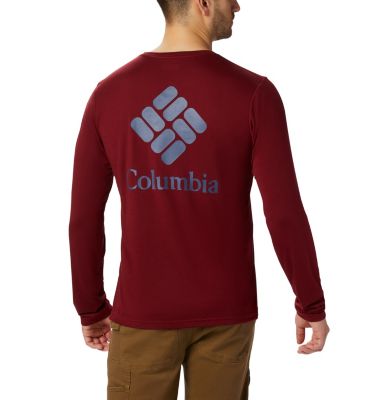 Men's Miller Valley&trade; Long Sleeve T-shirt Miller Valley&trade; Long Sleeve Gra | 463 | L, Red Jasper, Dark Mountain, front