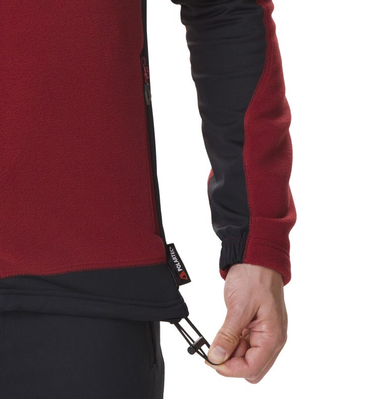 Men’s Titan Pass 2.0 Technical Fleece Jacket, Color: Red Jasper, Black, image 6