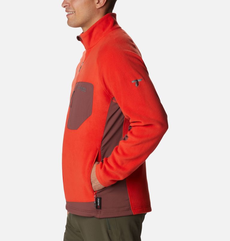 Men's Titan Pass 2.0 II Fleece Jacket, Color: Spicy, Light Raisin, image 3