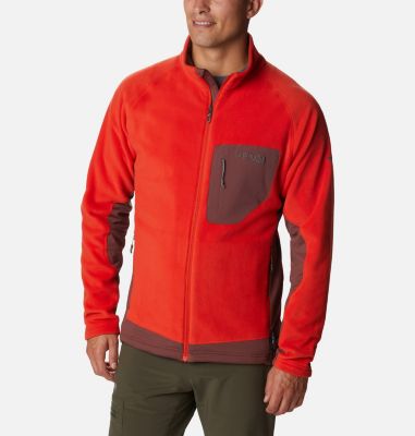 Men’s Titan Pass 2.0 Technical Fleece Jacket, Color: Spicy, Light Raisin, image 1