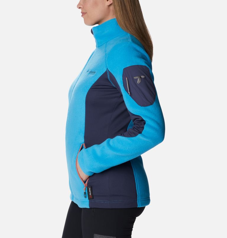 Thumbnail: Women's Titan Pass 2.0 II Full Zip Fleece Jacket, Color: Blue Chill, Nocturnal, image 3