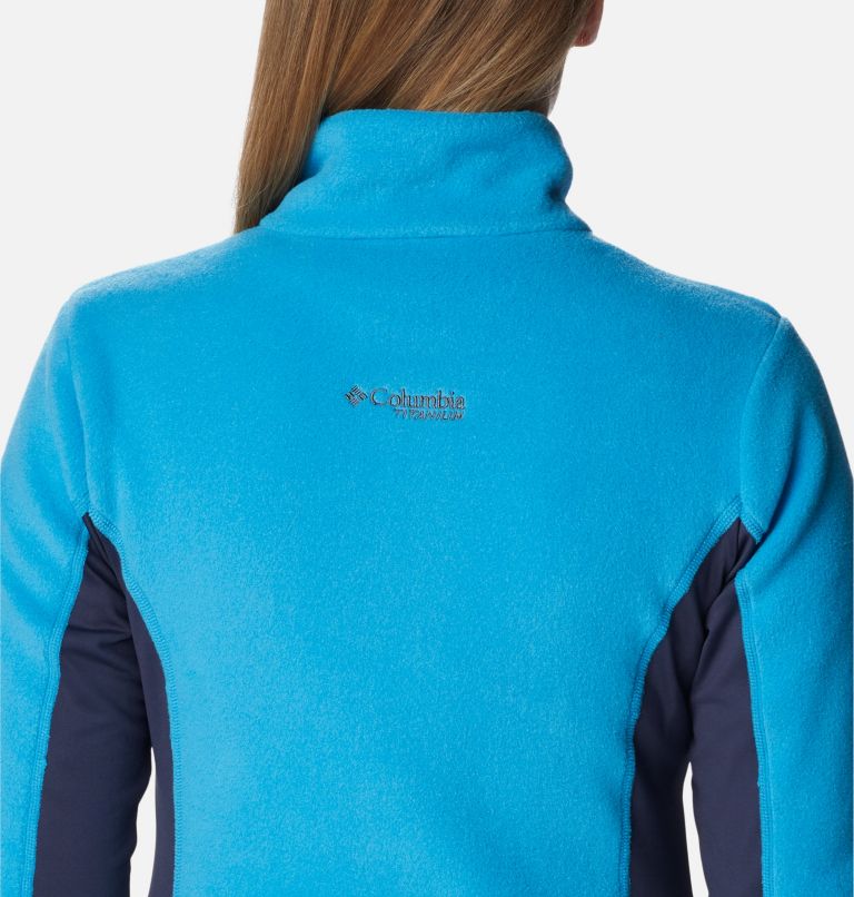Thumbnail: Women's Titan Pass 2.0 II Full Zip Fleece Jacket, Color: Blue Chill, Nocturnal, image 7
