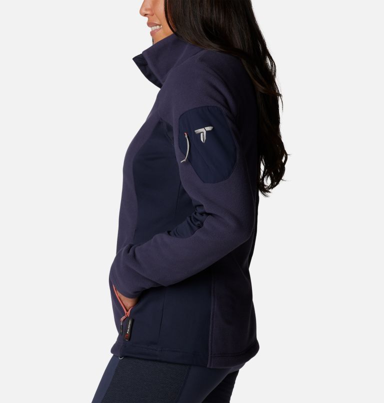 Women's Titan Pass 2.0 II Full Zip Fleece Jacket, Color: Nocturnal, Dark Nocturnal, image 3