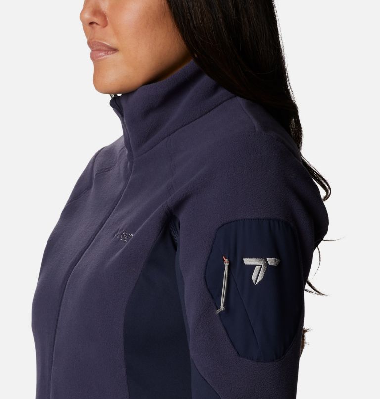 Women's Titan Pass 2.0 II Full Zip Fleece Jacket, Color: Nocturnal, Dark Nocturnal, image 7