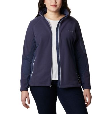 women's plus size columbia fleece jackets