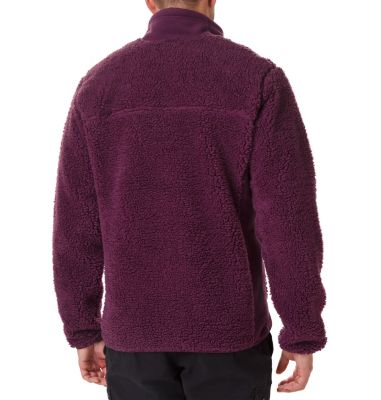 Men's Winter Pass Fleece Full-Zip Jacket Winter Pass&trade; Fleece Full Zip | 522 | L, Black Cherry, Shark, back