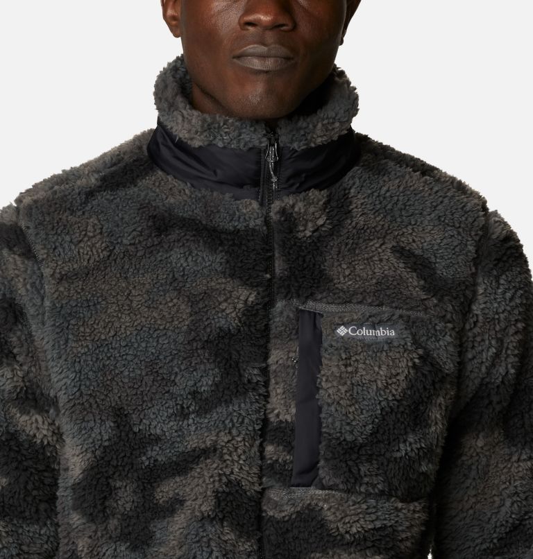 Winter Pass Print Fleece Full Zip | 010 | S, Color: Black Camo, image 4