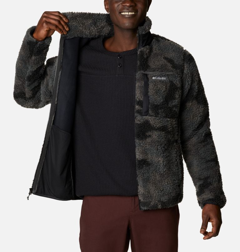 Winter Pass Print Fleece Full Zip | 010 | S, Color: Black Camo, image 5