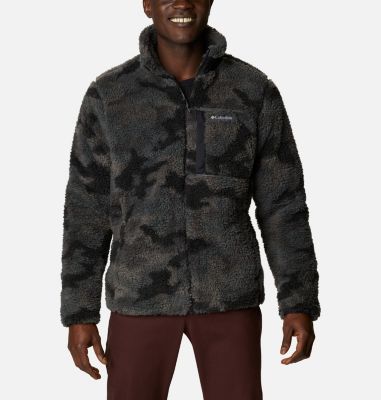 columbia black fleece jacket men's