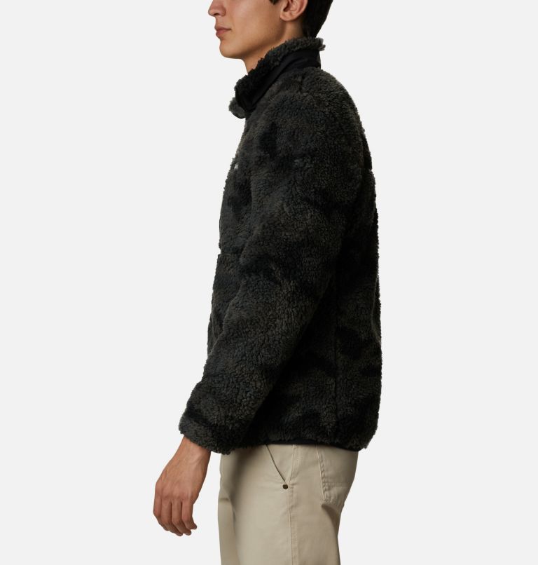 Winter Pass Print Fleece Full Zip | 010 | L, Color: Black Camo, image 3