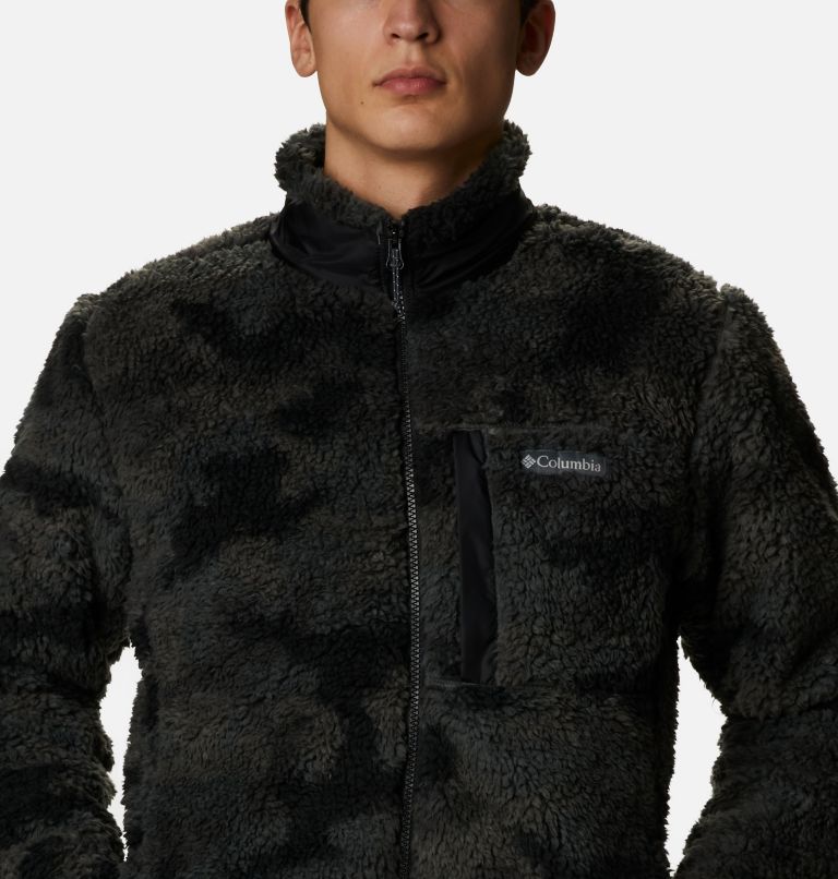 Columbia winter pass printed full zip fleece in black sale