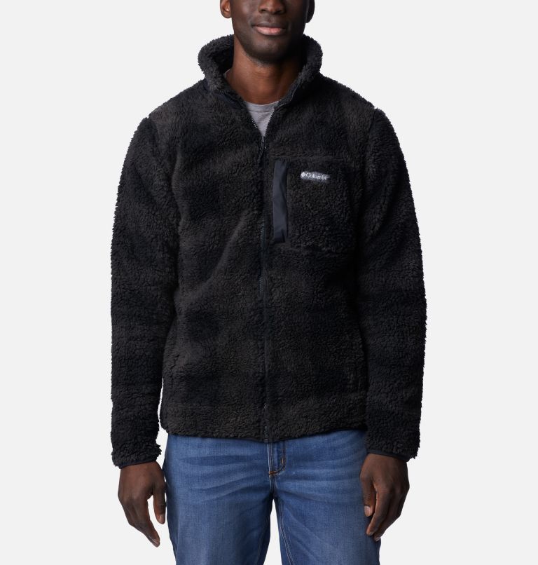 Men's Winter Pass Sherpa Fleece Jacket, Color: Black Check, image 1