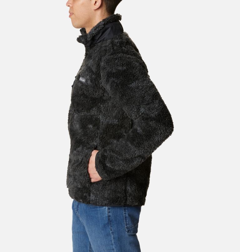 Thumbnail: Winter Pass Print Fleece Full Zip | 015 | L, Color: Black Coastline, image 3