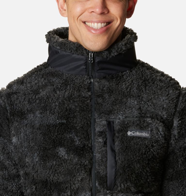 Thumbnail: Winter Pass Print Fleece Full Zip | 015 | L, Color: Black Coastline, image 4