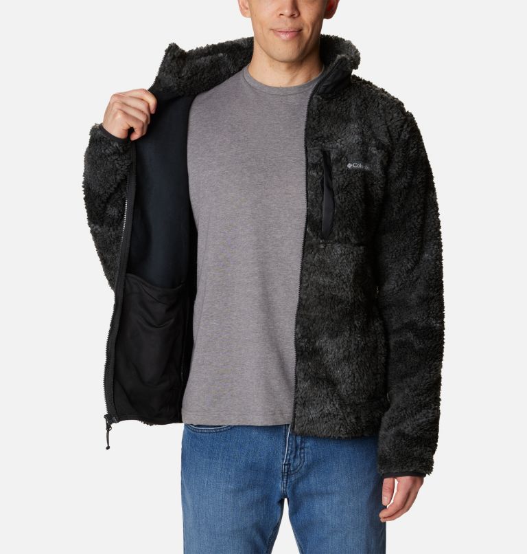 Winter Pass Print Fleece Full Zip, Color: Black Coastline, image 5