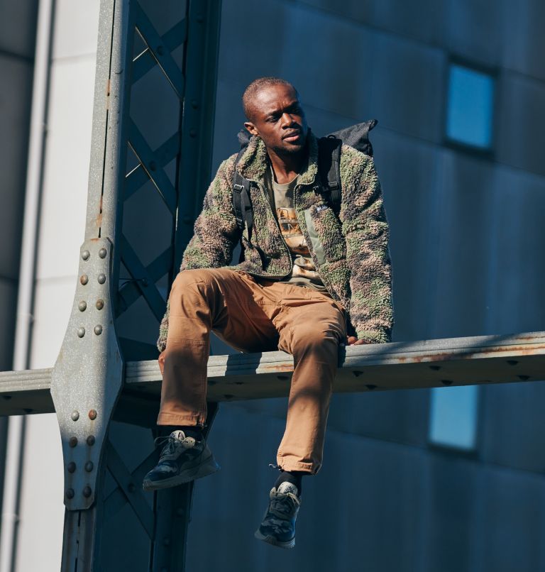 Winter Pass Print Fleece Full Zip, Color: Cypress Camo, image 6