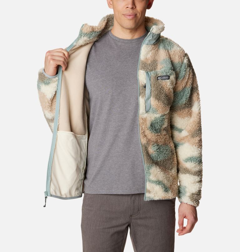 Thumbnail: Winter Pass Print Fleece Full Zip | 350 | L, Color: Niagara Mod Camo, image 5